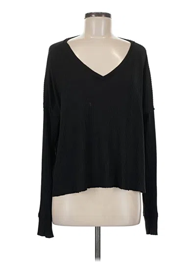 Pre-owned Wild Fable Long Sleeve T-shirt In Black