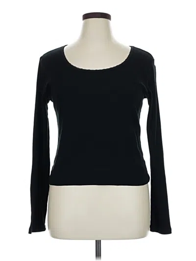 Pre-owned Wild Fable Long Sleeve T-shirt In Black