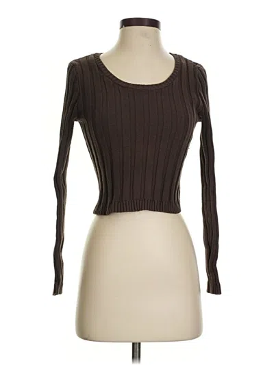 Pre-owned Wild Fable Long Sleeve T-shirt In Brown