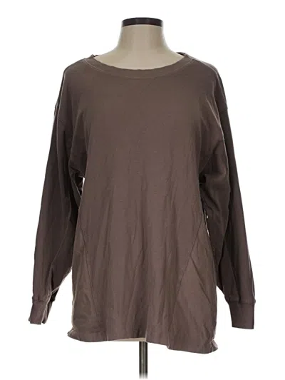 Pre-owned Wild Fable Long Sleeve T-shirt In Brown