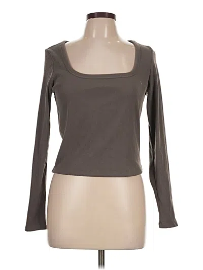 Pre-owned Wild Fable Long Sleeve T-shirt In Brown