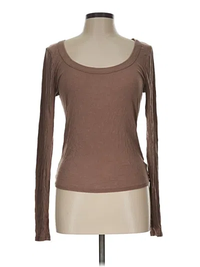 Pre-owned Wild Fable Long Sleeve T-shirt In Brown