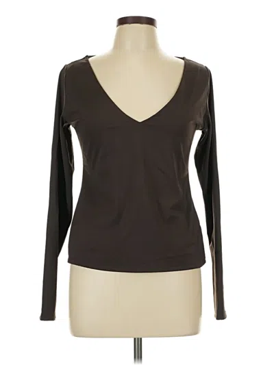 Pre-owned Wild Fable Long Sleeve T-shirt In Brown
