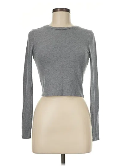 Pre-owned Wild Fable Long Sleeve T-shirt In Gray