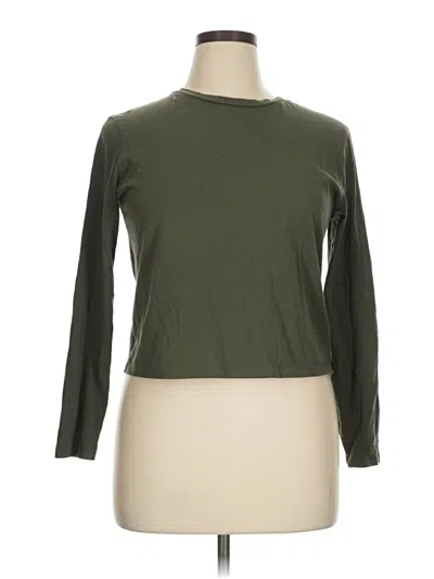 Pre-owned Wild Fable Long Sleeve T-shirt In Green