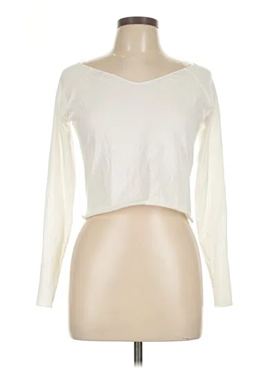 Pre-owned Wild Fable Long Sleeve T-shirt In Ivory