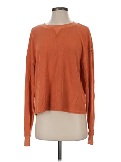 Pre-owned Wild Fable Long Sleeve T-shirt In Orange
