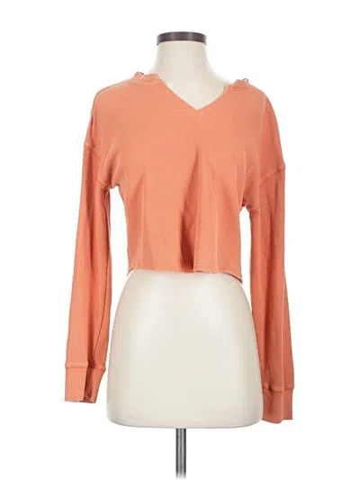 Pre-owned Wild Fable Long Sleeve T-shirt In Orange