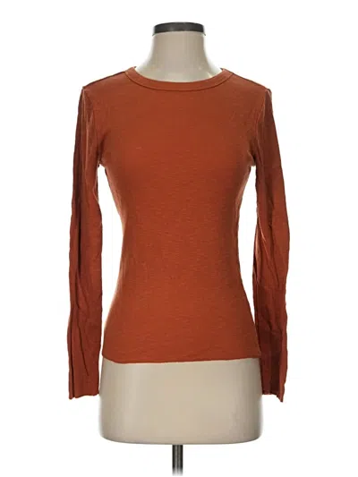 Pre-owned Wild Fable Long Sleeve T-shirt In Orange