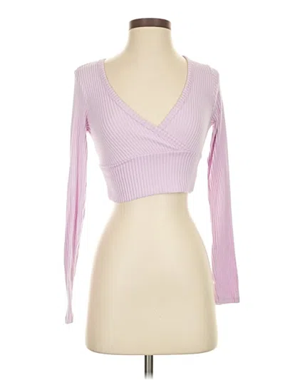 Pre-owned Wild Fable Long Sleeve T-shirt In Pink