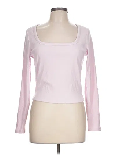 Pre-owned Wild Fable Long Sleeve T-shirt In Pink