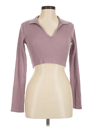 Pre-owned Wild Fable Long Sleeve T-shirt In Purple