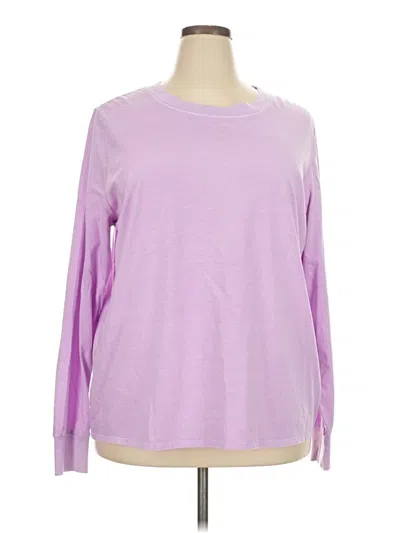 Pre-owned Wild Fable Long Sleeve T-shirt In Purple