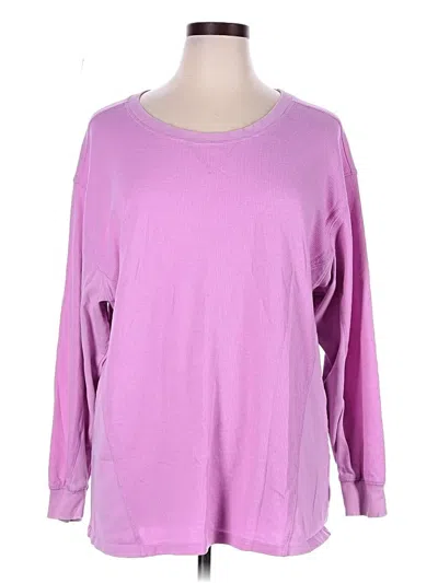 Pre-owned Wild Fable Long Sleeve T-shirt In Purple