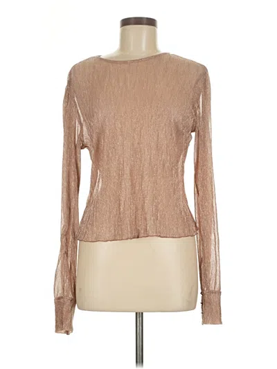 Pre-owned Wild Fable Long Sleeve T-shirt In Tan