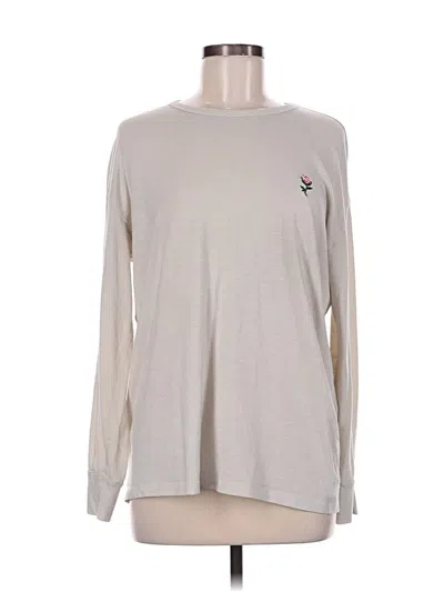 Pre-owned Wild Fable Long Sleeve T-shirt In White