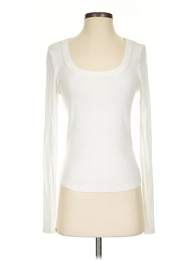 Pre-owned Wild Fable Long Sleeve T-shirt In White