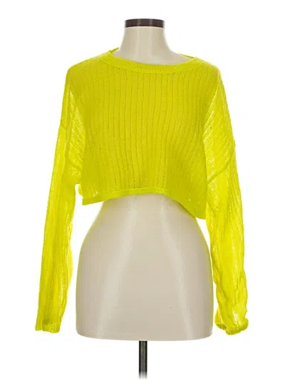 Pre-owned Wild Fable Long Sleeve T-shirt In Yellow