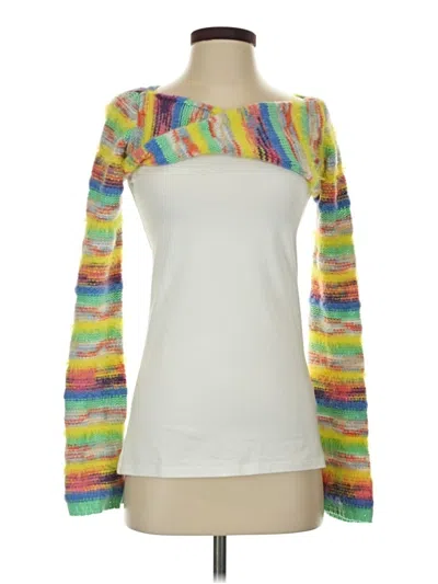 Pre-owned Wild Fable Long Sleeve T-shirt In Yellow
