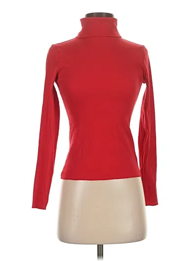 Pre-owned Wild Fable Long Sleeve Turtleneck In Red