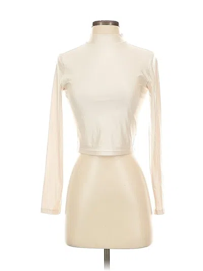 Pre-owned Wild Fable Long Sleeve Turtleneck In White