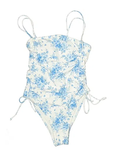 Pre-owned Wild Fable One Piece Swimsuit In Blue