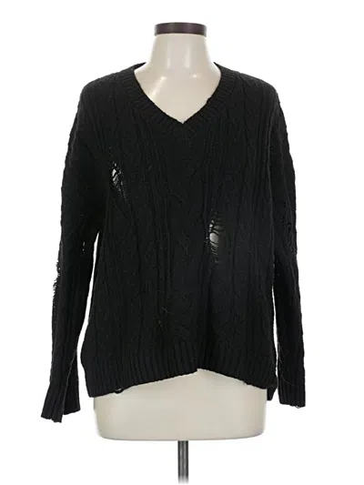 Pre-owned Wild Fable Pullover Sweater In Black