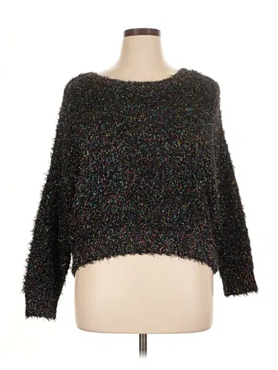 Pre-owned Wild Fable Pullover Sweater In Black