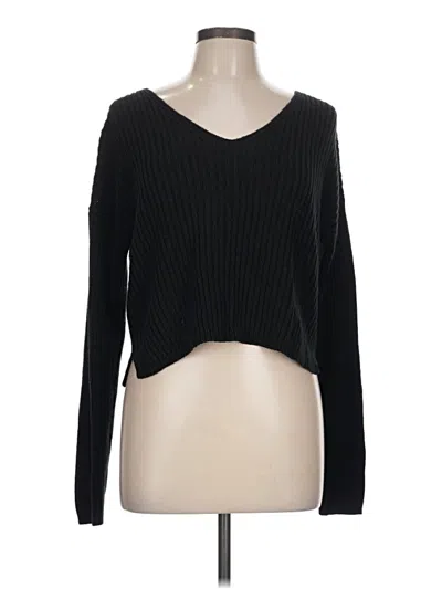 Pre-owned Wild Fable Pullover Sweater In Black