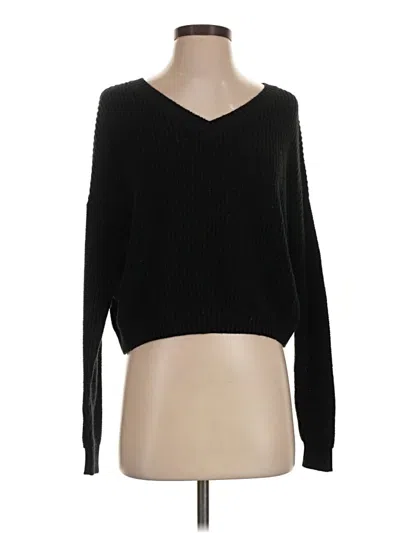 Pre-owned Wild Fable Pullover Sweater In Black
