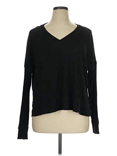 Pre-owned Wild Fable Pullover Sweater In Black