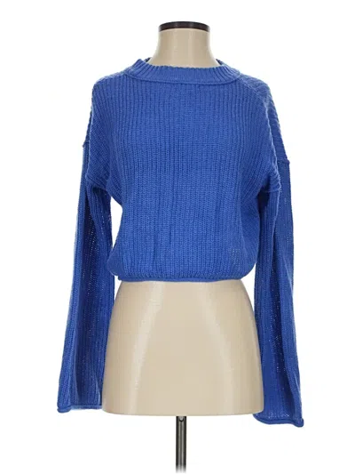 Pre-owned Wild Fable Pullover Sweater In Blue