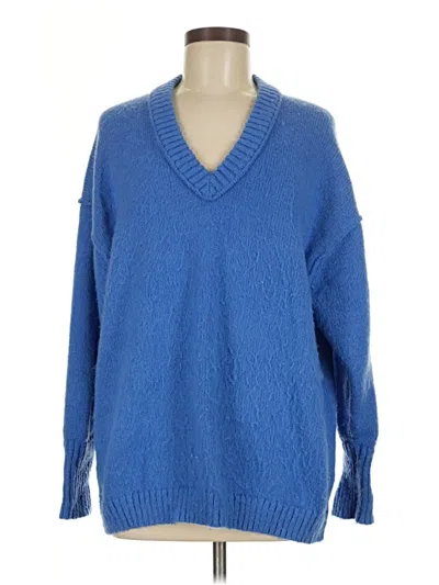 Pre-owned Wild Fable Pullover Sweater In Blue
