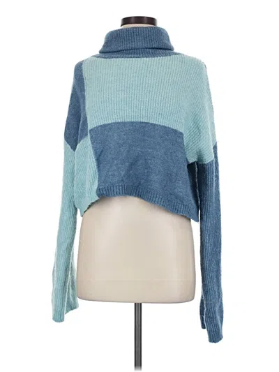 Pre-owned Wild Fable Pullover Sweater In Blue