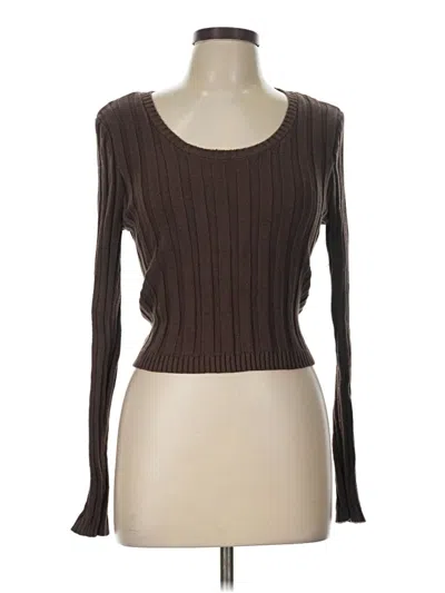 Pre-owned Wild Fable Pullover Sweater In Brown