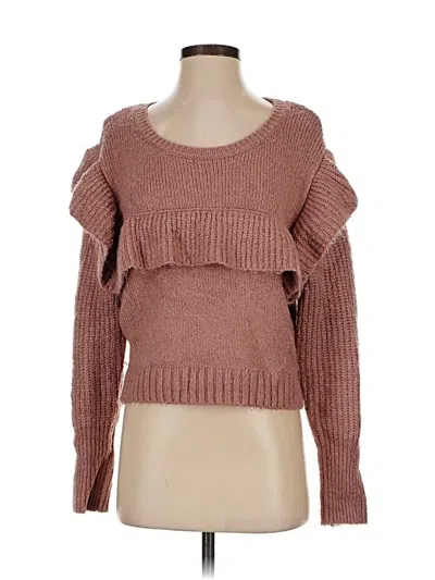 Pre-owned Wild Fable Pullover Sweater In Brown