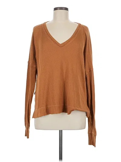 Pre-owned Wild Fable Pullover Sweater In Brown