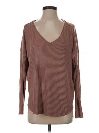 Pre-owned Wild Fable Pullover Sweater In Brown