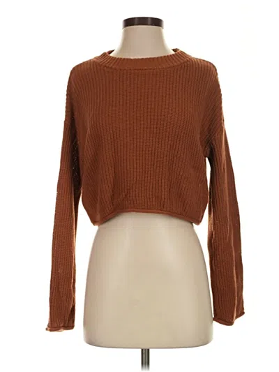 Pre-owned Wild Fable Pullover Sweater In Brown