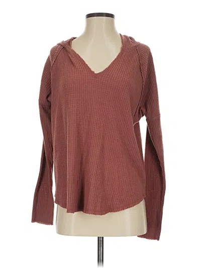 Pre-owned Wild Fable Pullover Sweater In Burgundy