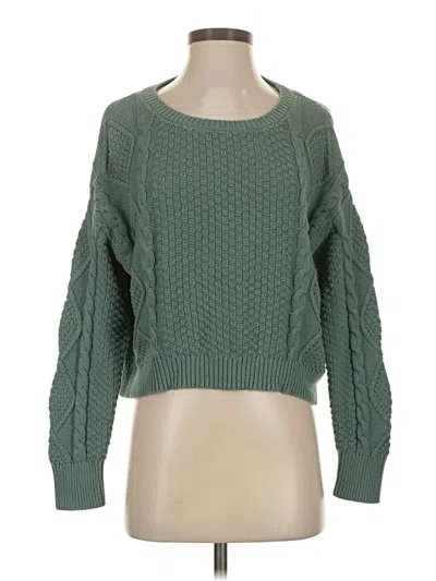 Pre-owned Wild Fable Pullover Sweater In Green