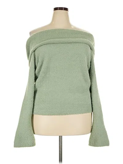 Pre-owned Wild Fable Pullover Sweater In Green