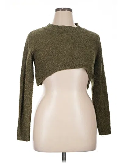 Pre-owned Wild Fable Pullover Sweater In Green