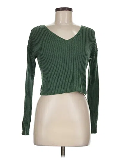 Pre-owned Wild Fable Pullover Sweater In Green