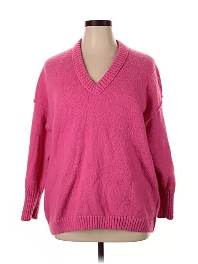 Pre-owned Wild Fable Pullover Sweater In Pink
