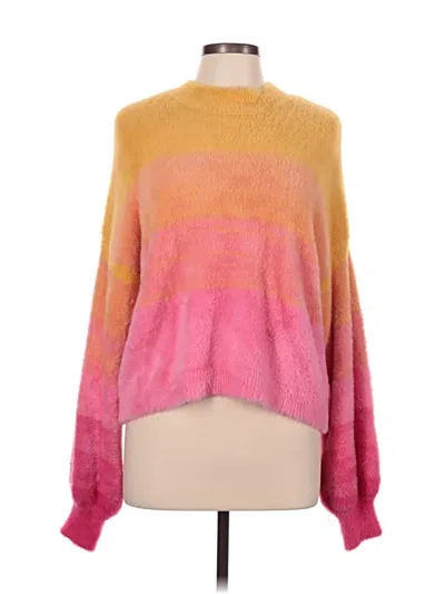 Pre-owned Wild Fable Pullover Sweater In Pink