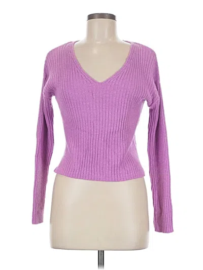 Pre-owned Wild Fable Pullover Sweater In Purple