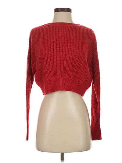 Pre-owned Wild Fable Pullover Sweater In Red