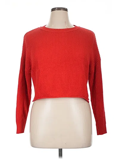 Pre-owned Wild Fable Pullover Sweater In Red