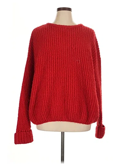 Pre-owned Wild Fable Pullover Sweater In Red
